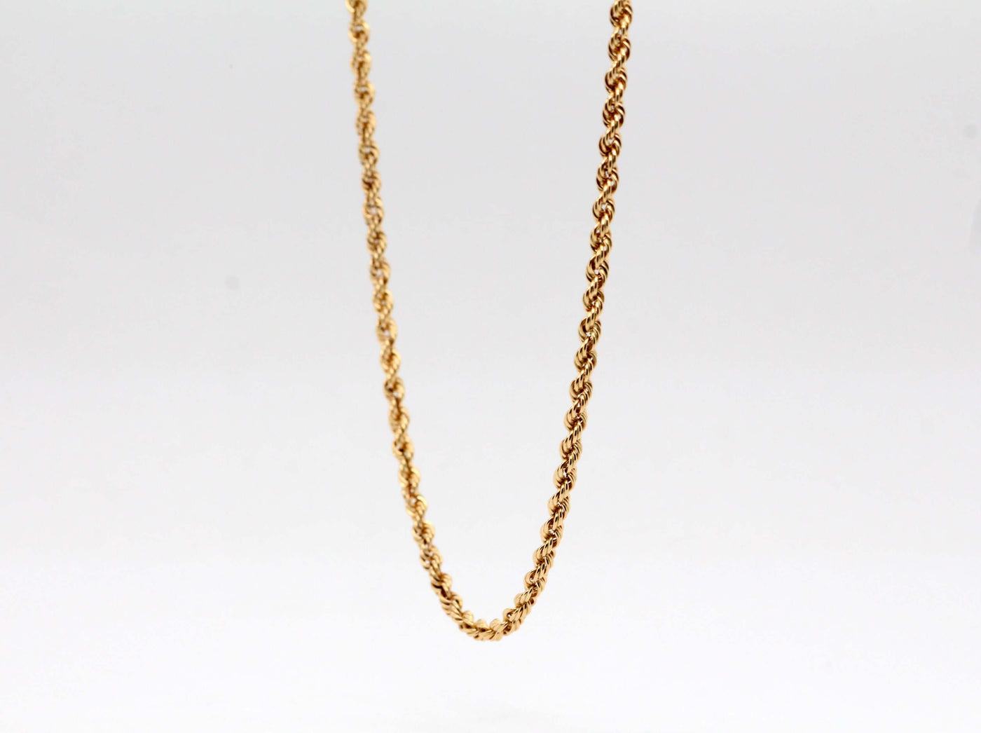 14KY 22" 2.5 mm Rope Chain