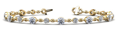 14KY 2.72 Cttw Diamond Bracelet, H-SI2