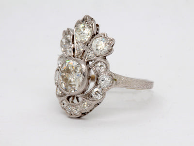 Estate Platinum 1.75 Cttw Fashion Ring
