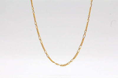 14KY 18" 1.8 mm Double Figaro Chain image