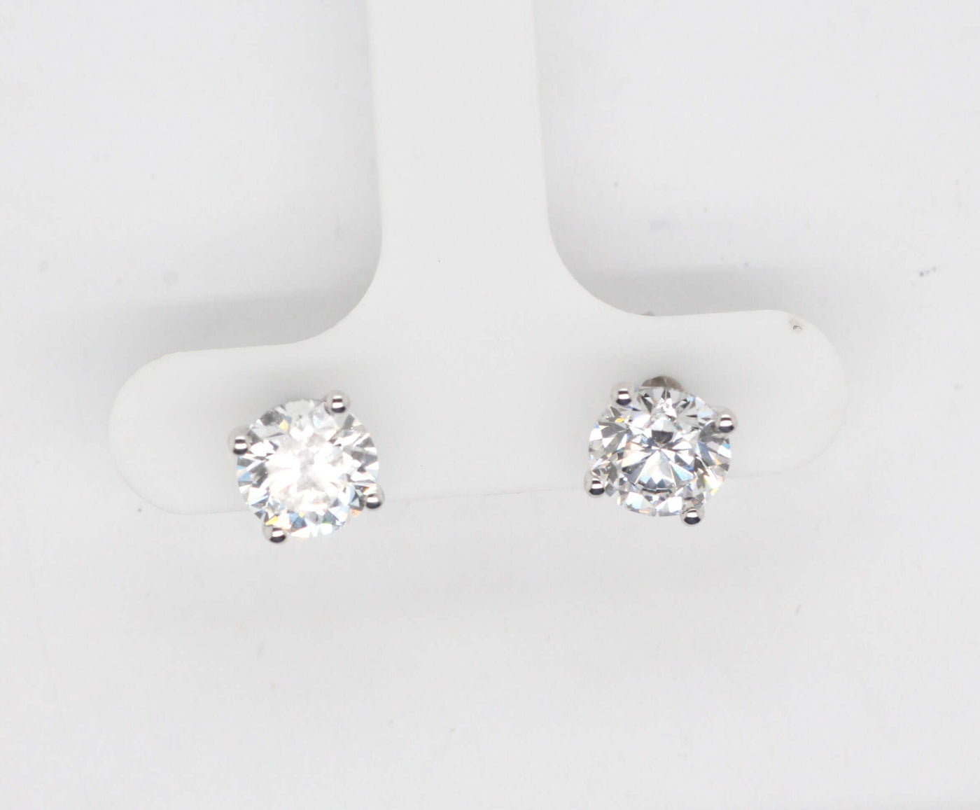 14KW 2.17 Cttw Lab Grown Diamond Stud Earrings