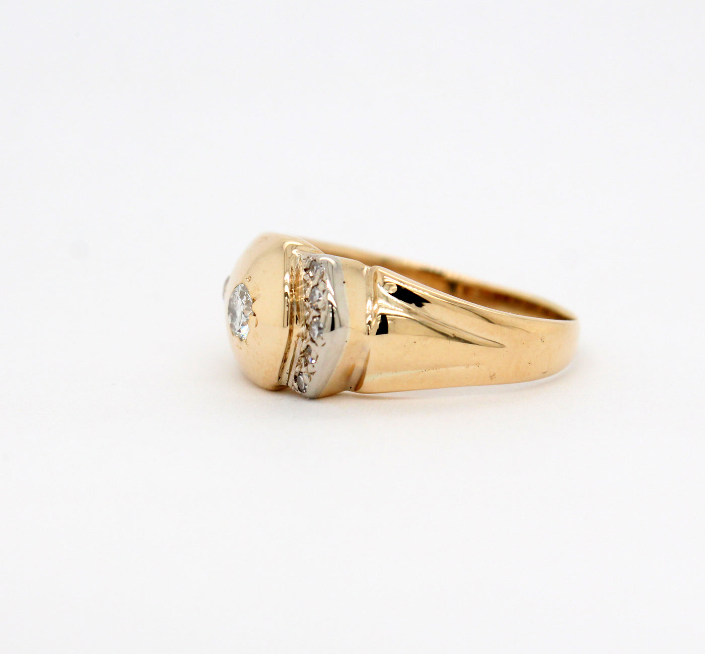 Estate 14KY .33 Cttw Diamond Ring