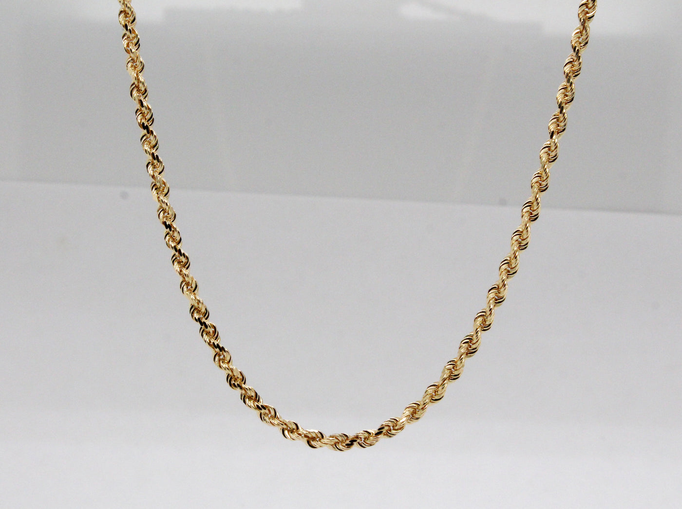 14KY 18" 2.5 mm Rope Chain