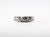 Estate 18KW 1.00 Cttw Diamond 3 Stone Ring Platinum Prongs