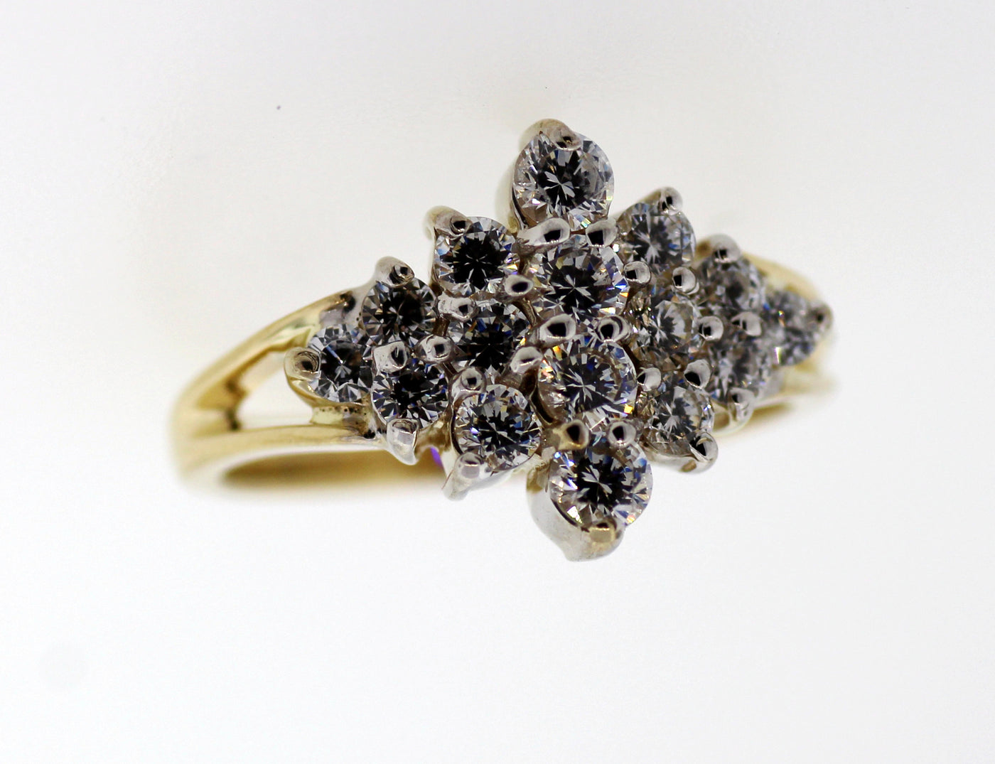 14KY 1 CTTW DIA FASHION RING