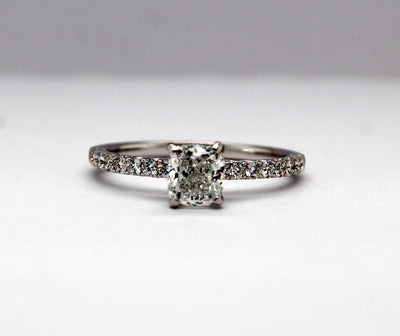 Estate 14KW 1.07 Cttw Diamond Engagement Ring