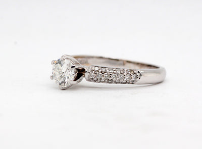 18KW 1.02 Cttw Diamond Engagement Ring image