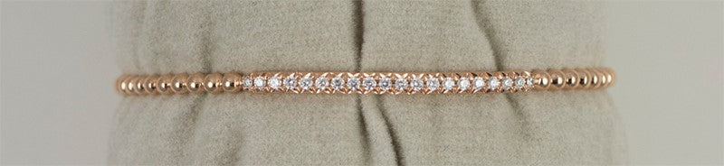 18KR .30 Cttw Diamond Bangle Bracelet