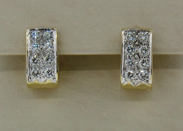 14K 1CTTW DIAMOND FASHION HUGGIES
