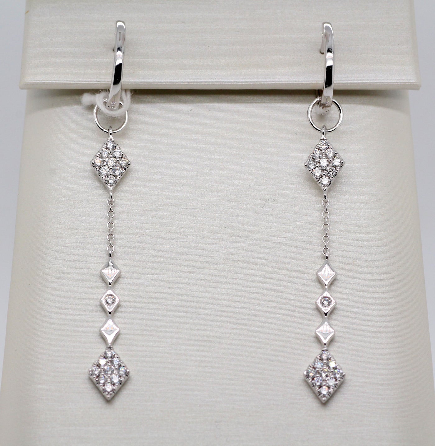 18KW .38 Cttw Diamond Earrings