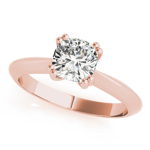 DOUBLE PRONG CUSHION ENGAGEMENT RING