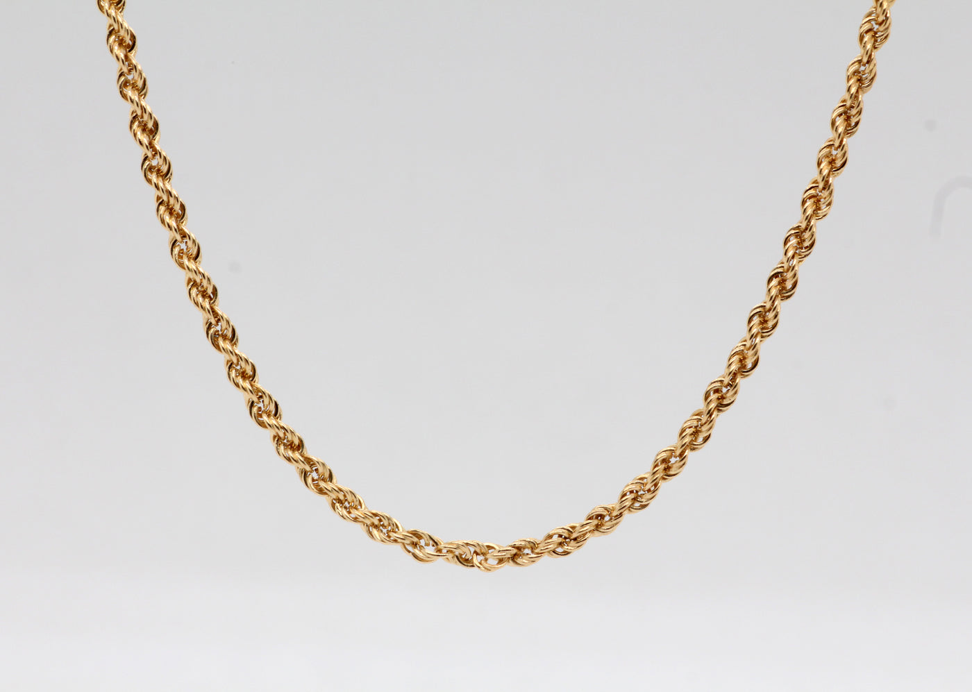 14KY 20" 2.1 mm Rope Chain