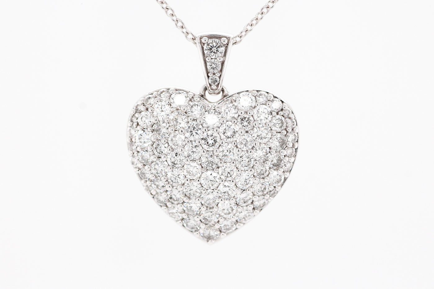 14KW 1.50 CTTW DIAMOND HEART PENDANT, I-I1