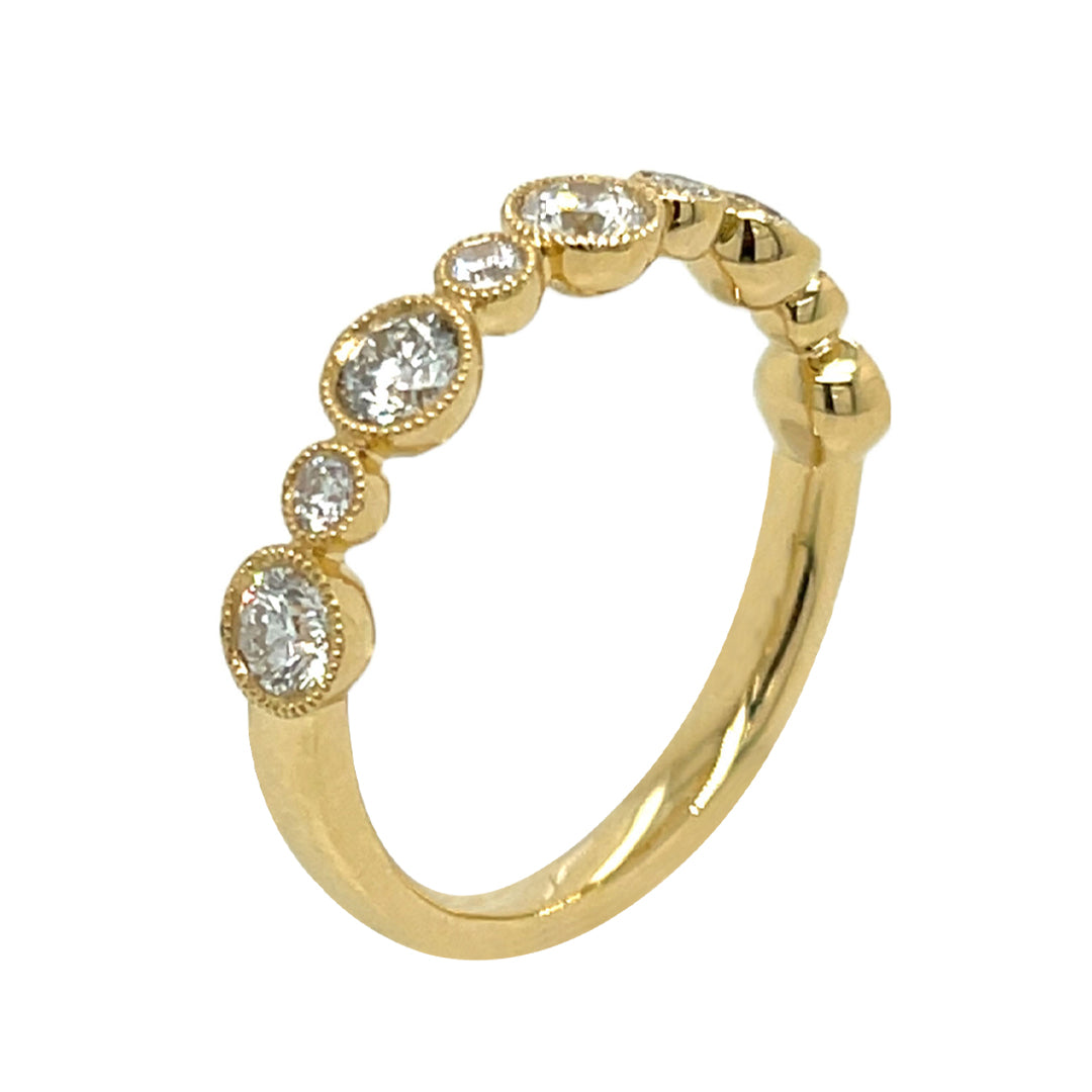 18KY .73 Cttw Diamond Ring