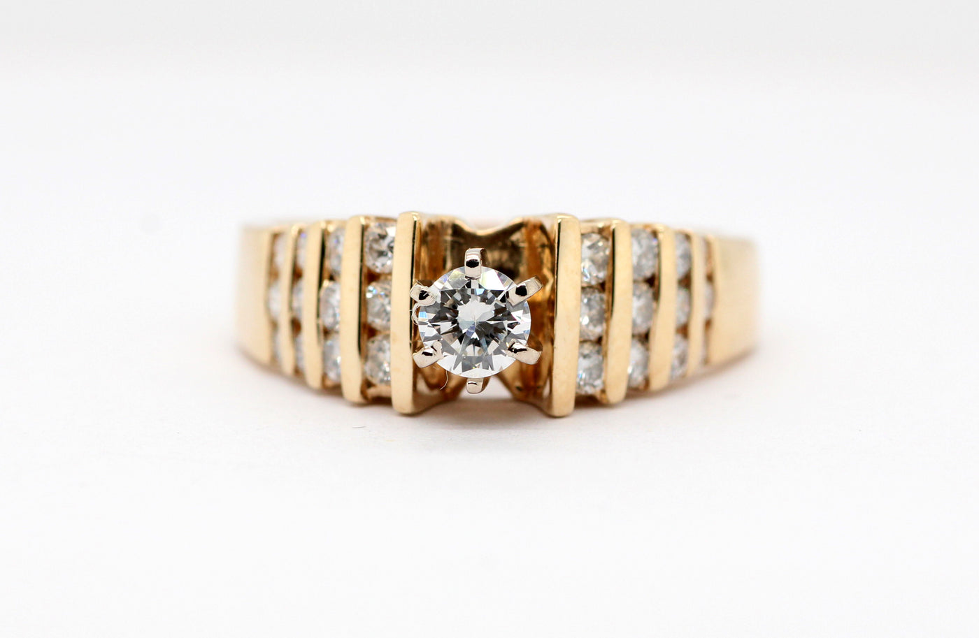 Estate 14KY 1.11 Cttw Diamond Engagement Ring