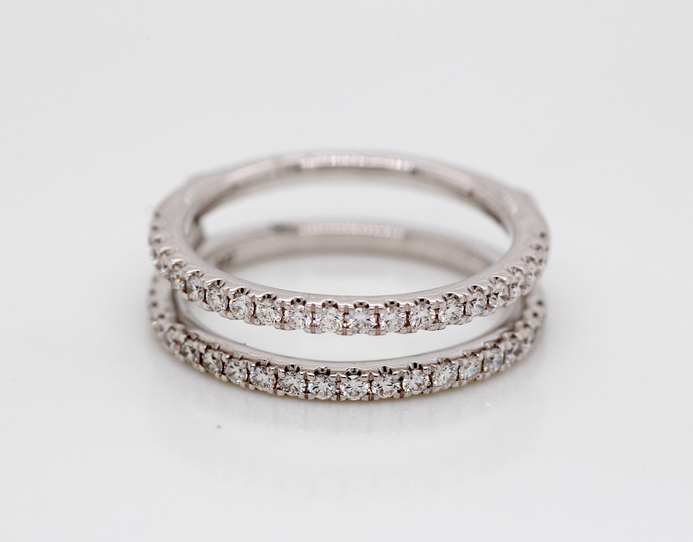 14KW .53 CTTW DIAMOND INSERT WEDDING BAND