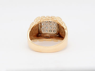 Estate 10KY .50 Cttw Diamond Mens ring with Diamond