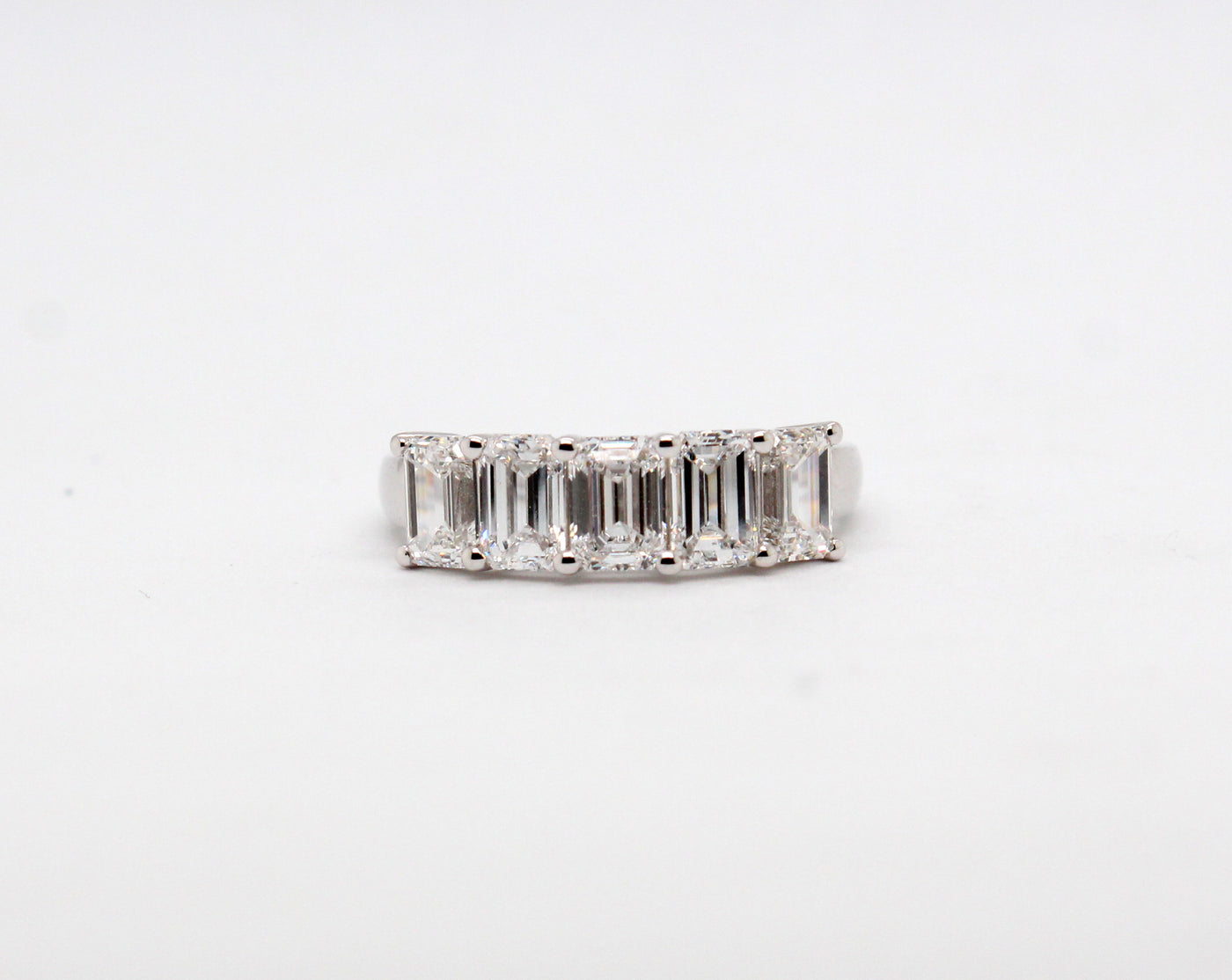 14KW 2.56 Cttw Lab Grown 5 Stone Diamond Ring