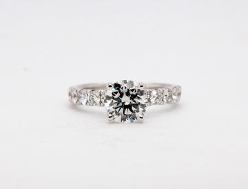 14KW .92 Cttw Diamond Semi Mount Ring