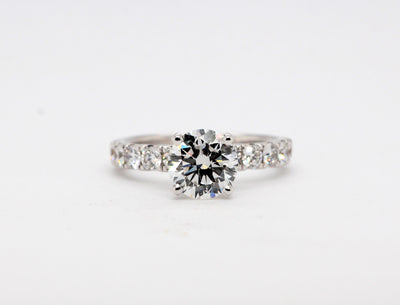 14KW .92 Cttw Diamond Semi Mount Ring