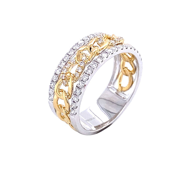 18KTT Fashion Diamond Ring