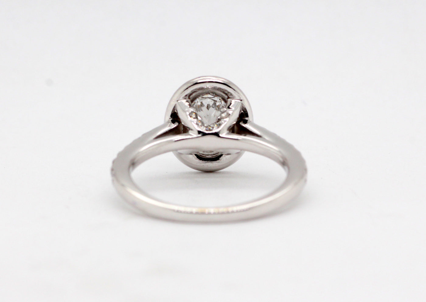 14KW 1.36 Cttw Diamond Halo Engagement Ring