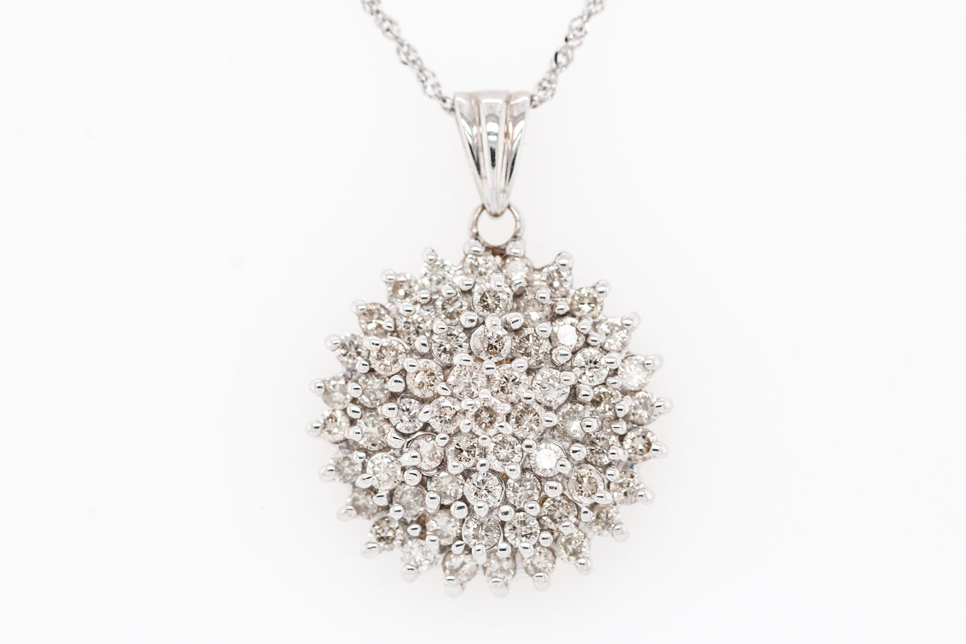 14KW 1.25CTTW DIAMOND PENDANT