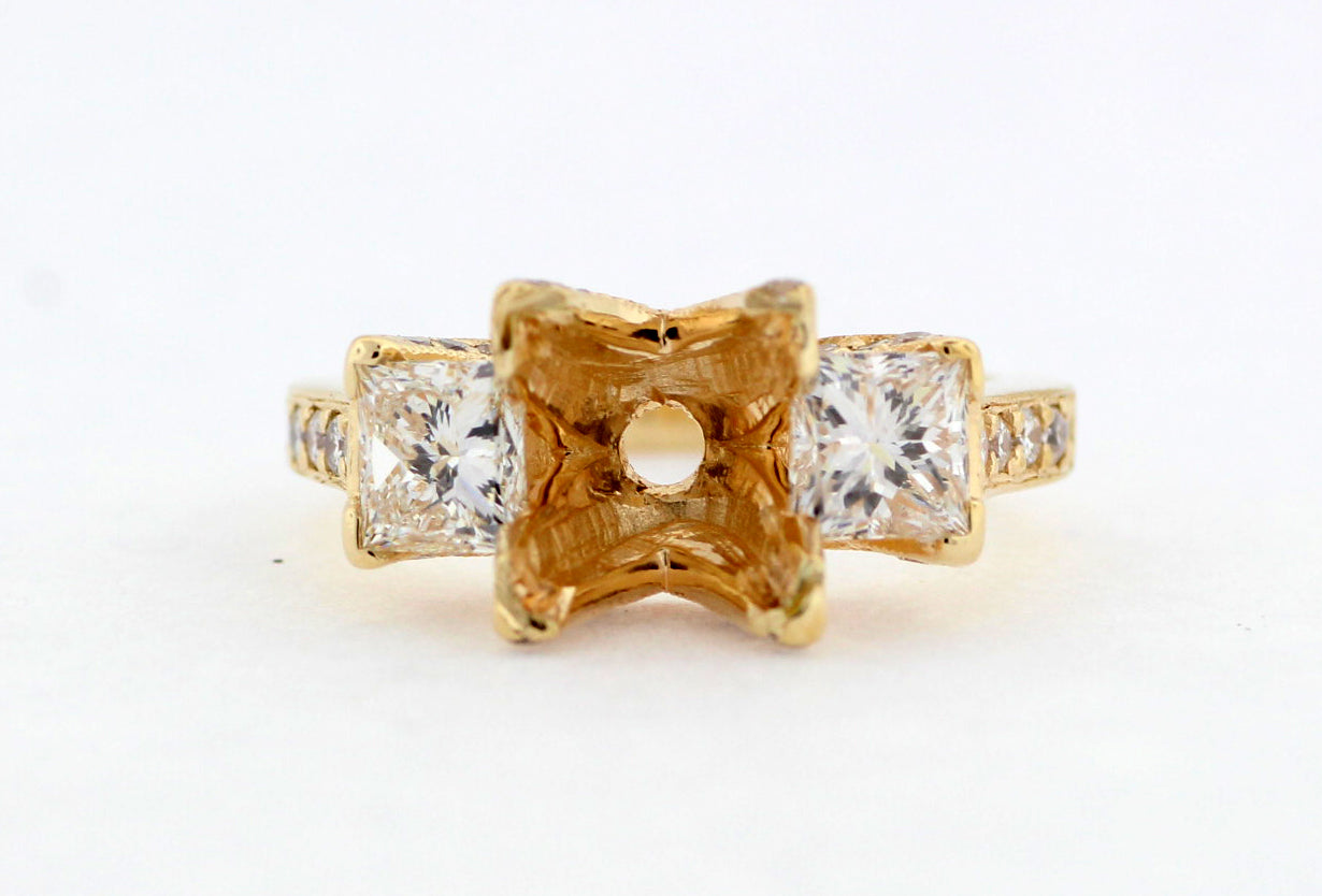 14KY 1.37 CTTW DIAMOND SEMI MOUNT J-SI1