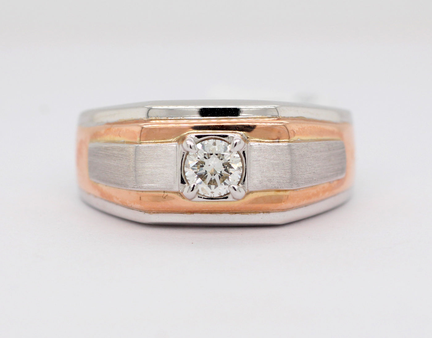 14KTT .40 CT DIAMOND GENTS RING