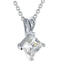 14KW 3/4CT PRINCESS DIA PENDANT G-SI2 N1404 image