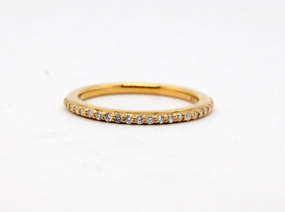 14KY .12 Cttw Diamond wedding Band, H-SI2