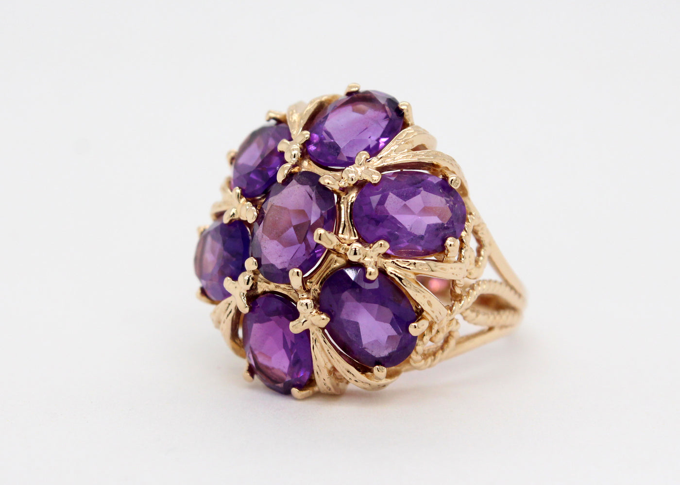 Estate 14KY 8.75 Cttw Amethyst Ring