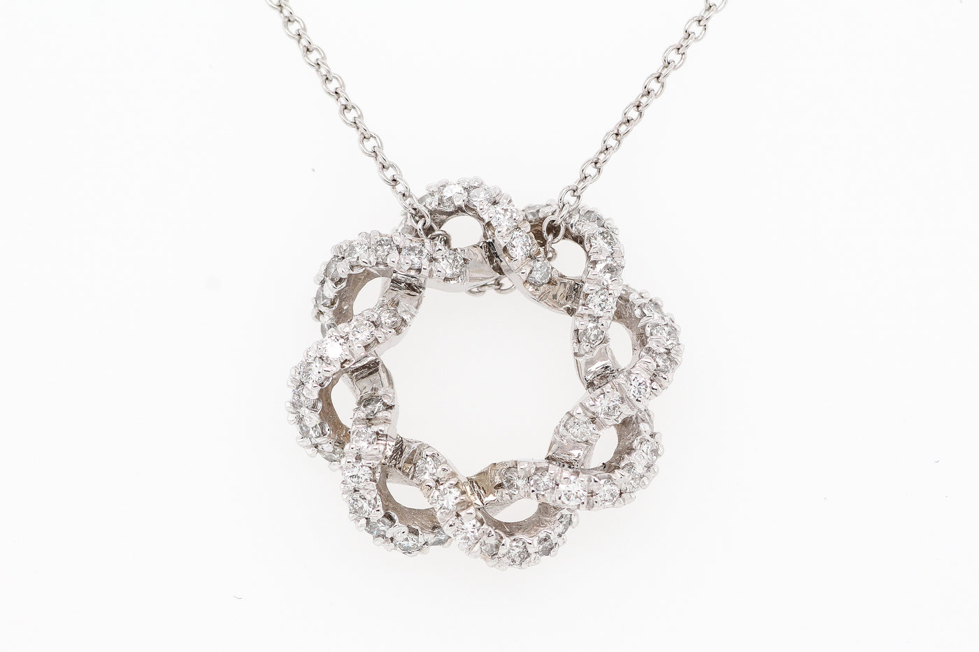 14KW .50 CTTW DIAMOND PENDANT H-SI1