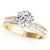 Single Row Diamond Engagement Ring