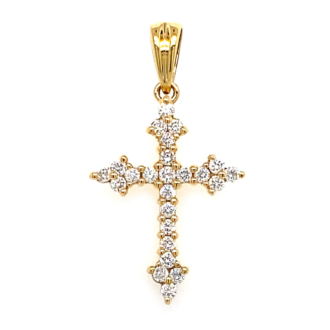 18KY .22 Cttw Diamond Pendant