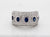 18KW 1.50 CTTW SAPPHIRE AND DIAMOND RING , 1.05 CTTW H-SI2