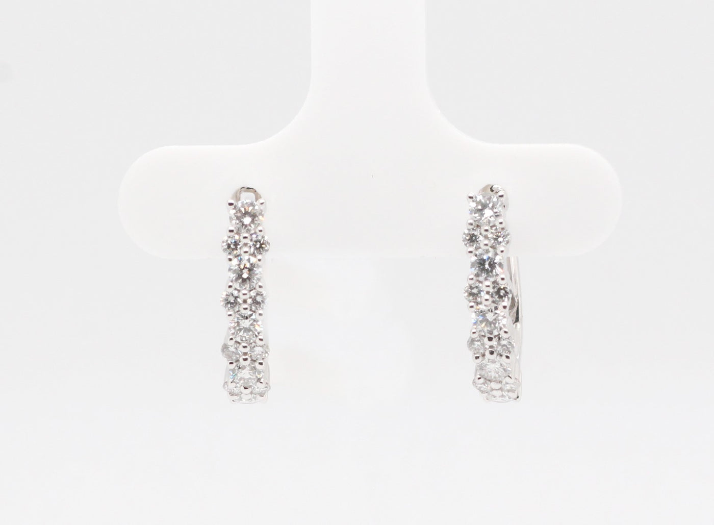 14KW .75 Cttw Diamond Earrings