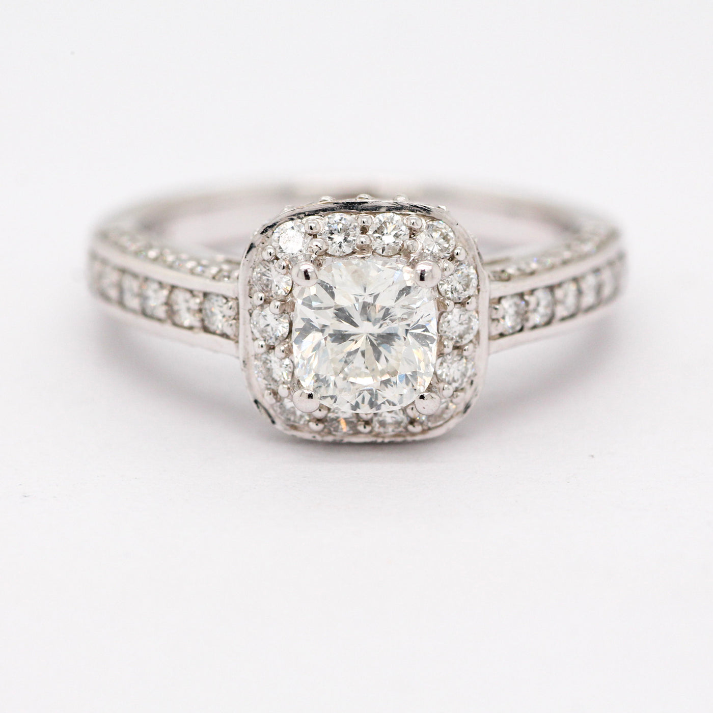 14KW 1.5 TW SIMON G BRIDAL RING I-I1 .55CT CTR N1443 image