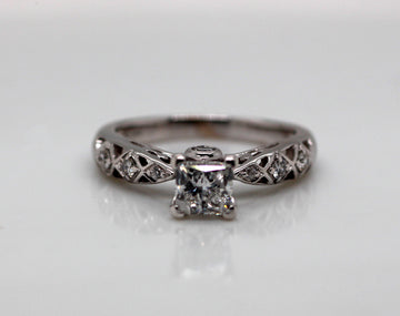 14KW 1.26 Cttw Diamond Engagement Ring