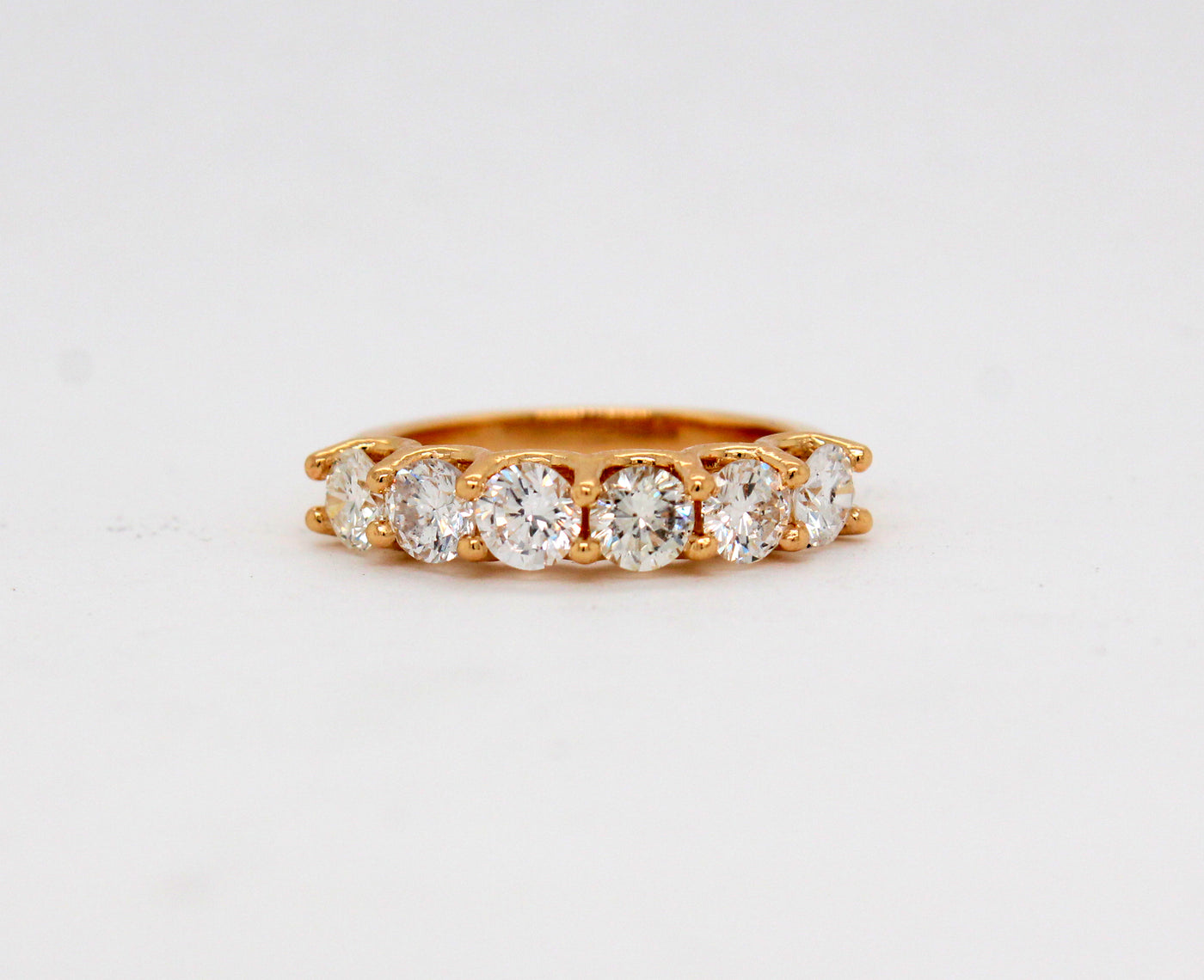 14KY 1.38 Cttw Diamond Shared Prong Ring