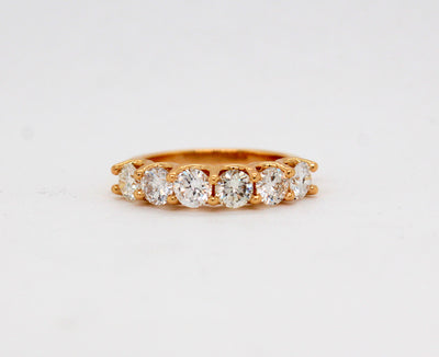 14KY 1.38 Cttw Diamond Shared Prong Ring