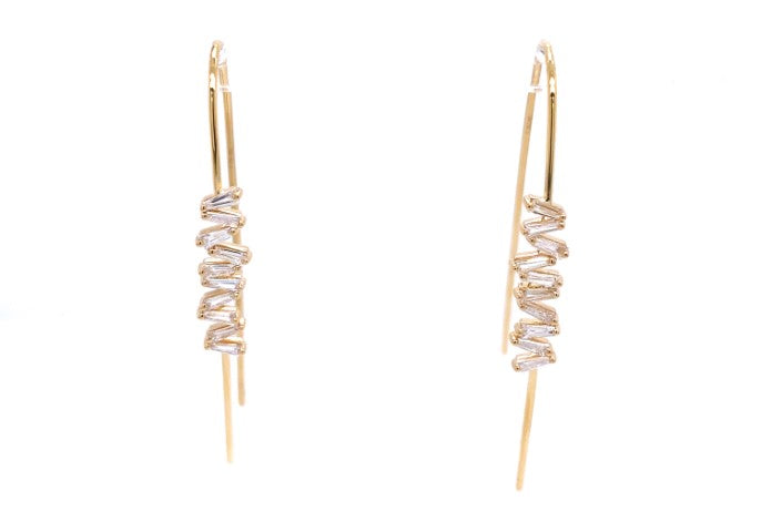 18KY .87 Cttw Diamond Earrings