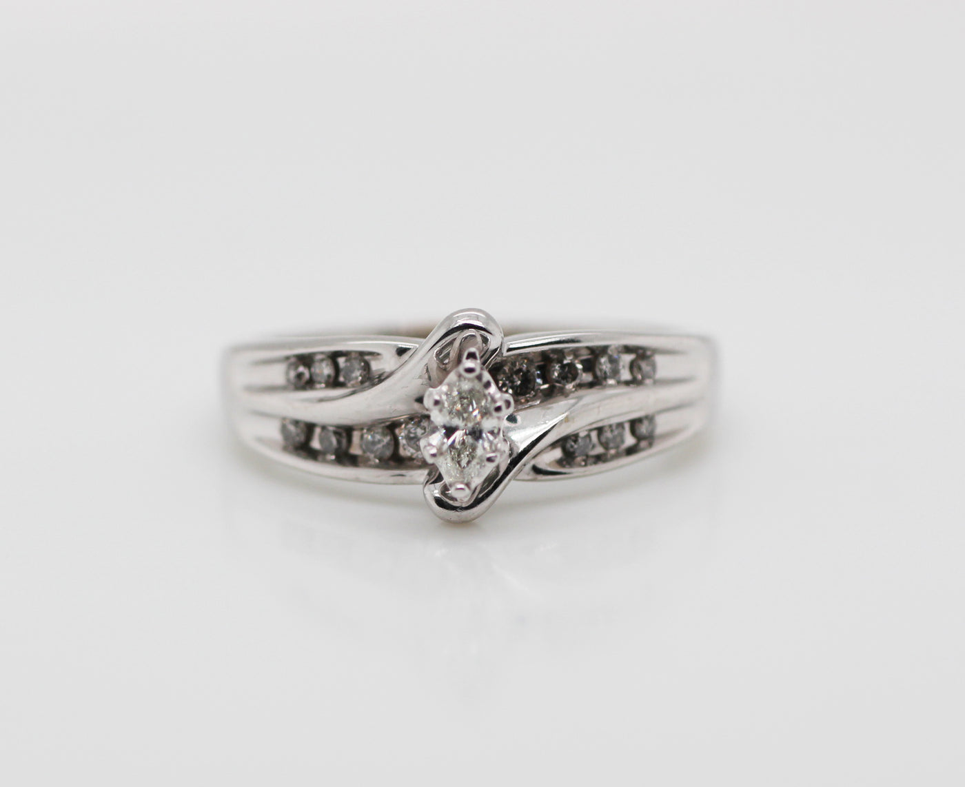 Estate 10KW .50 Cttw Diamond Engagement Ring