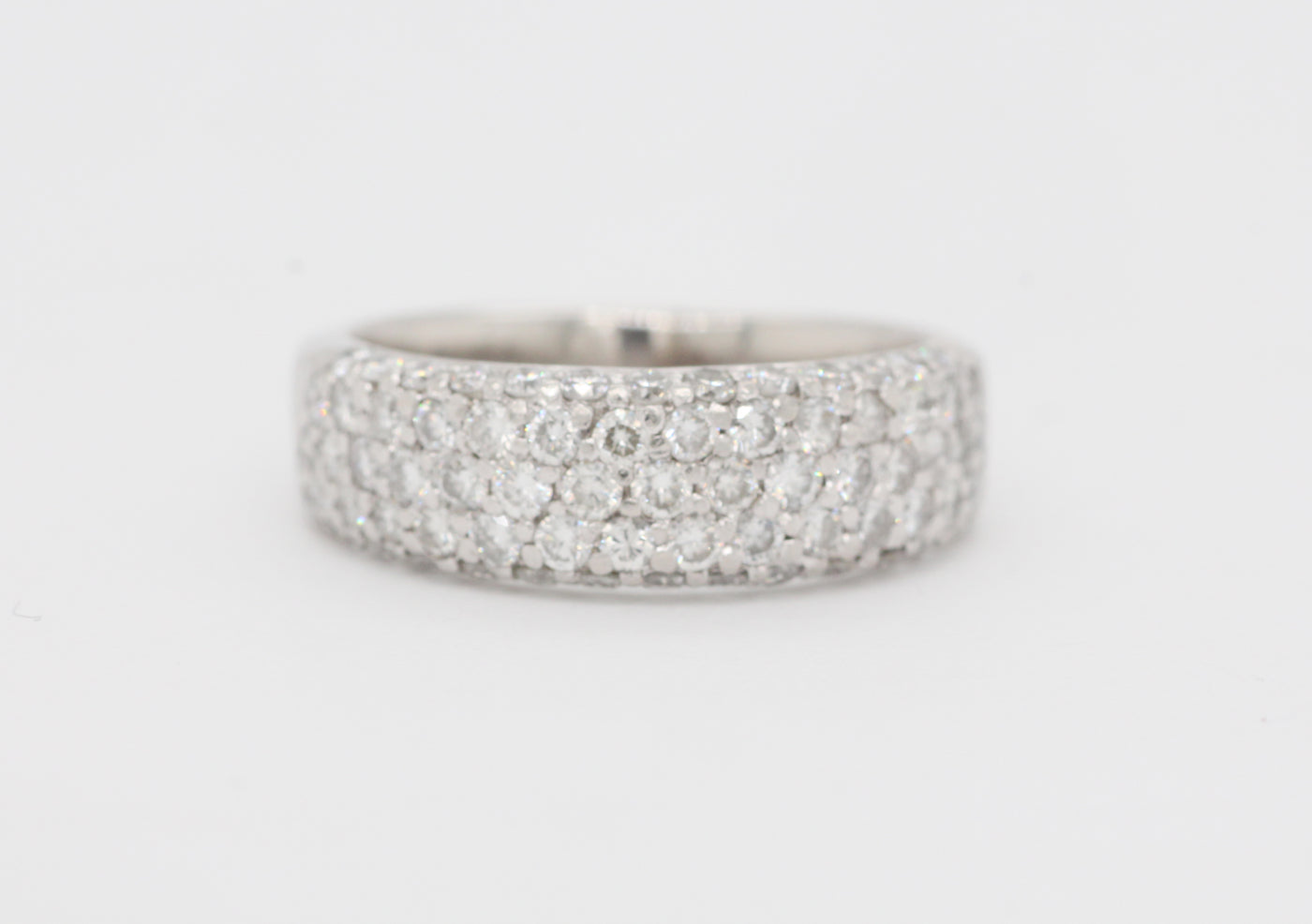 Platinum 1.00 Cttw Diamond Anniversary Ring