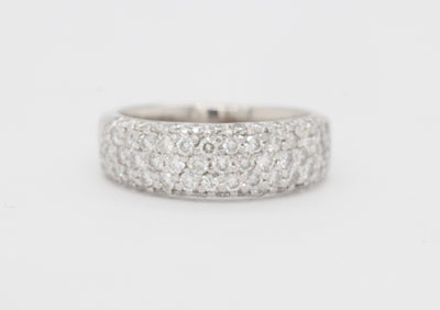 Platinum 1.00 Cttw Diamond Anniversary Ring