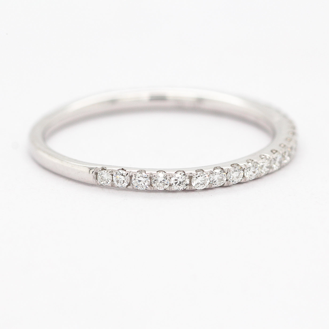 14KW .50 CTTW LAB GROWN DIAMOND WEDDING BAND, G-SI1