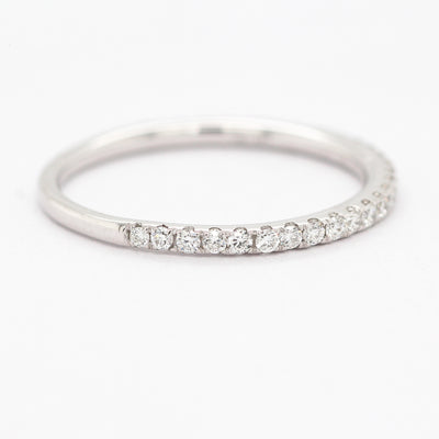 14KW .50 CTTW LAB GROWN DIAMOND WEDDING BAND, G-SI1