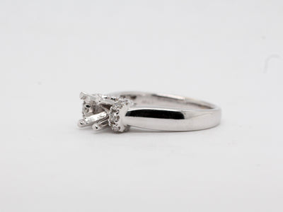 14KW .40 Cttw Diamond Semi Mount Ring