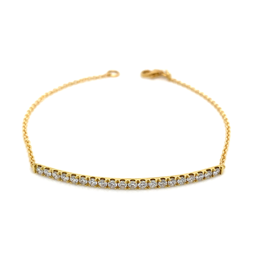 18KY .76 Cttw Diamond Bracelet