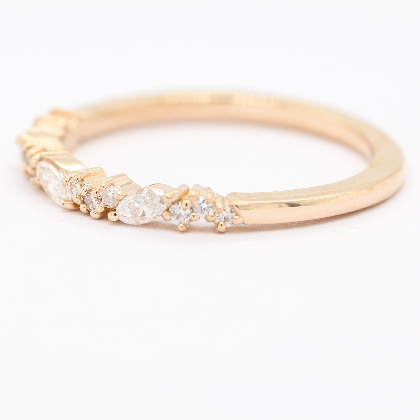 14KY .33 CTTW DIAMOND STACKABLE BAND, H-SI2